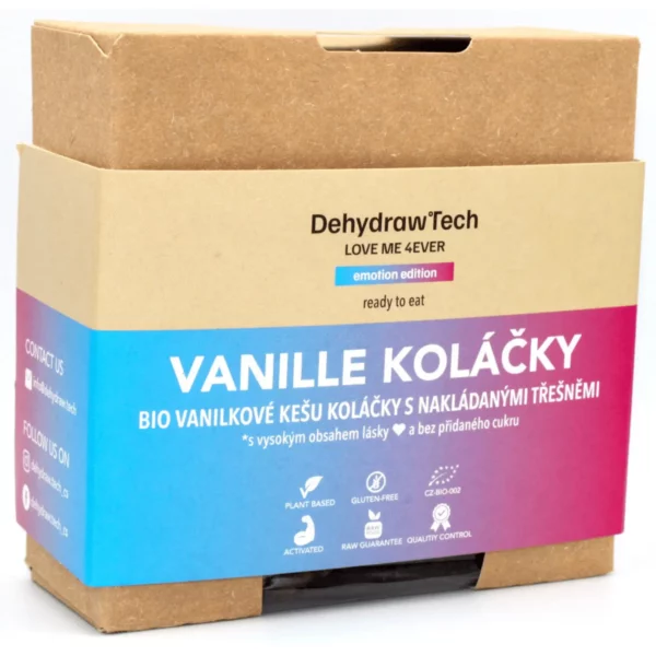 VANILLE VANILKOVÉ KEŠU KOLÁČKY S NAKLÁDANÝMI TŘEŠNĚMI