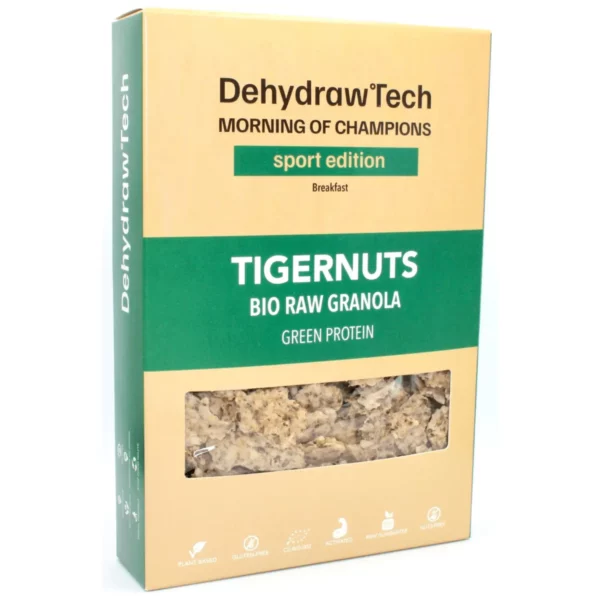 TIGERNUT ZELENÝ PROTEIN RAW GRANOLA