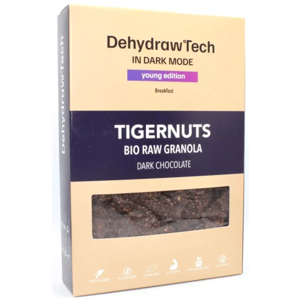 TIGERNUTS RAW GRANOLA TMAVÁ ČOKOLÁDA